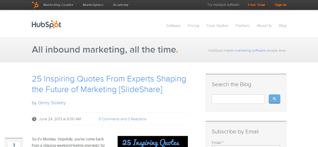 Inbound Marketing Blog   HubSpot