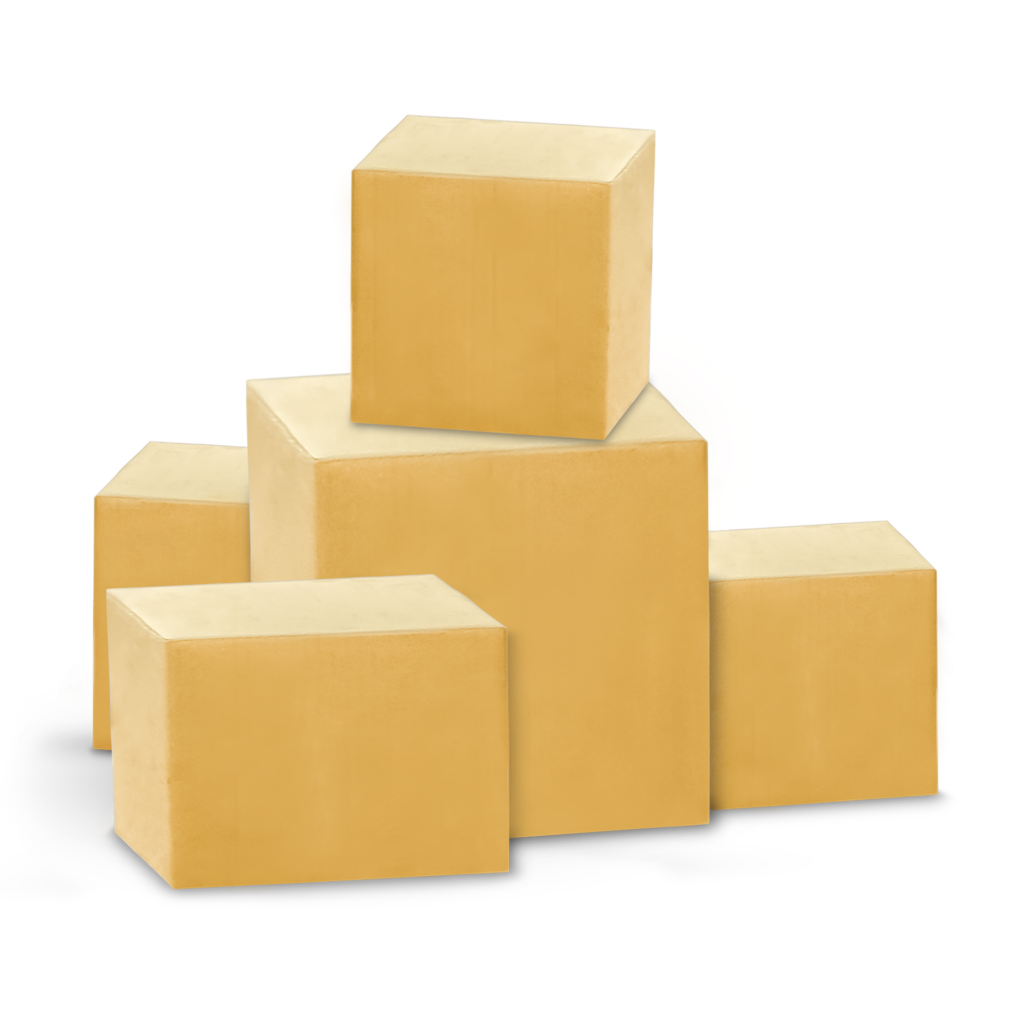 Brown product parcel