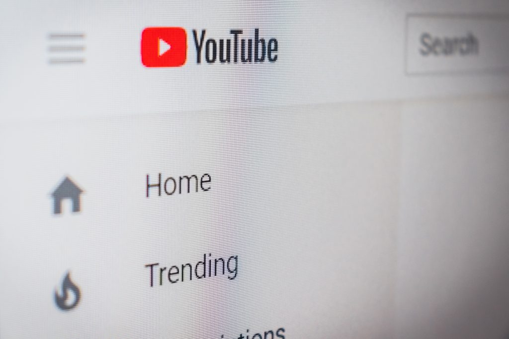 YouTube page