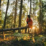 woman-seated-in-forest