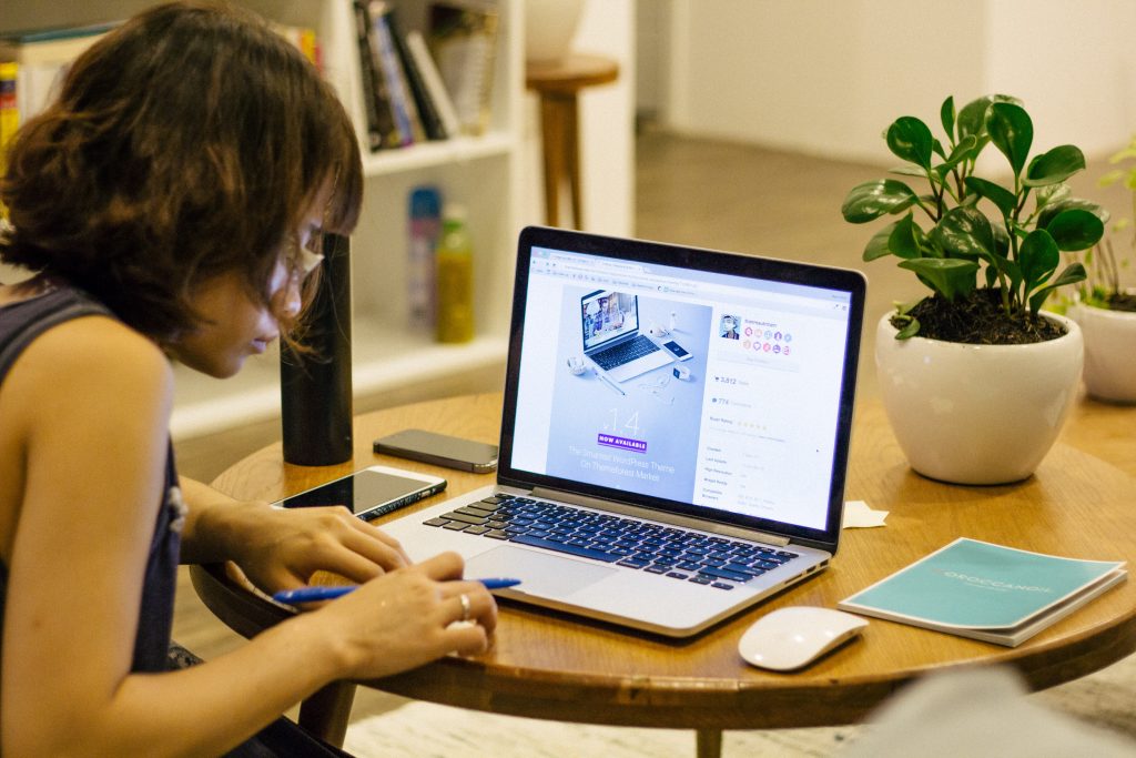 Asian-woman-writing